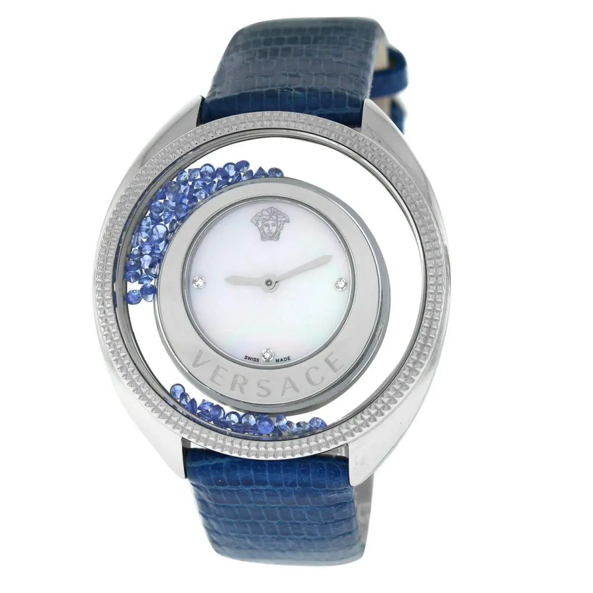 Versace Destiny Spirit 86Q941MD497 S282 Floating Crystals 38MM Diamond Watch