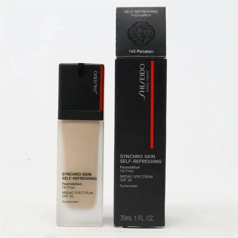 Shiseido Synchro Skin Self-refreshing Foundation 140 Porcelain Spf 30 1.0oz