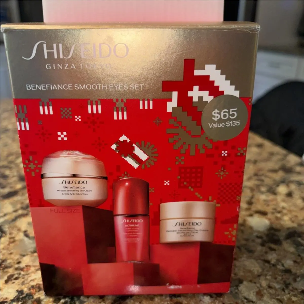 Shiseido Benefiance Smooth Eyes 15mL Set Smoothing Cream Day Cream 3 Pc