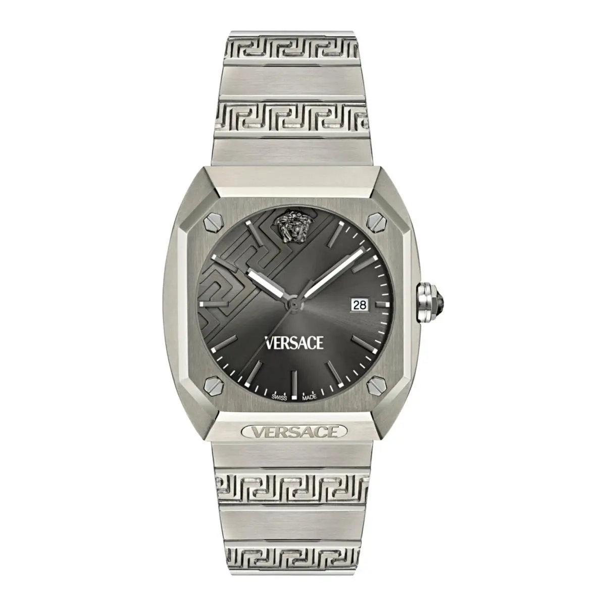 Versace Mens Titanium 41.5mm Bracelet Fashion Watch