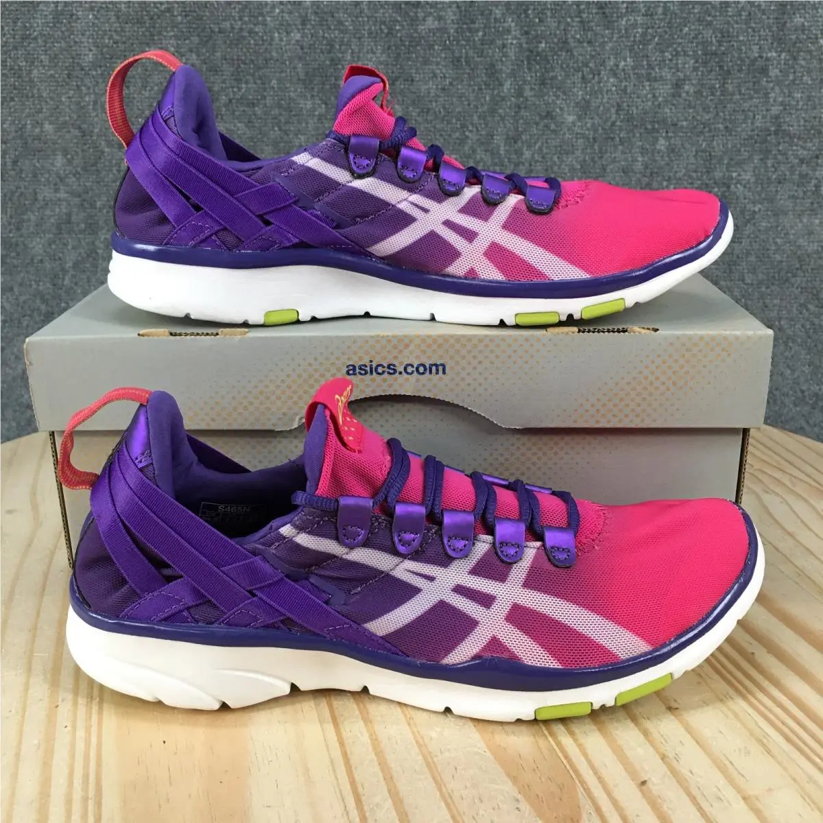 Asics Gel-fit Sana Shoes Womens 7.5 Athletic Sneakers Lace Up Low Top Multicolor