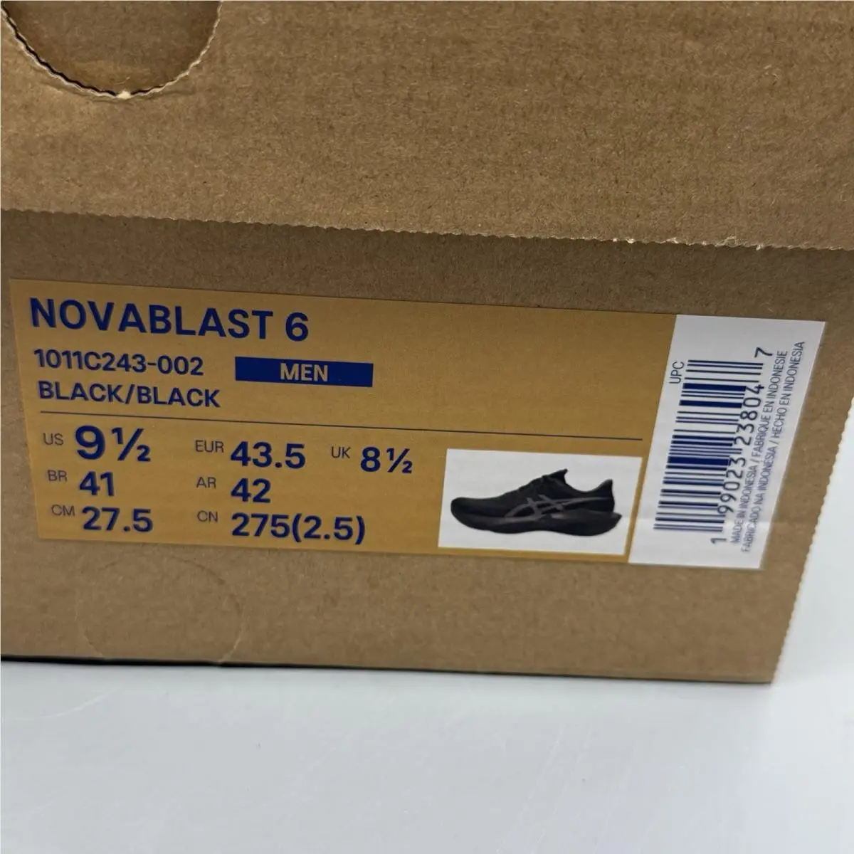Asics shoes - ASICS Novablast 6 - Novablast - 1011C243-002 - Black (UPC: 0199023238047) 12