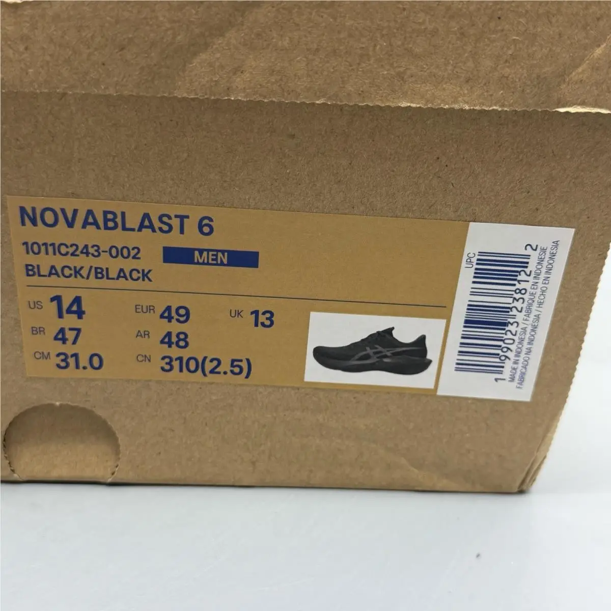 Asics shoes - ASICS Novablast 6 - Novablast - 1011C243-002 - Black (UPC: 0199023238122) 12