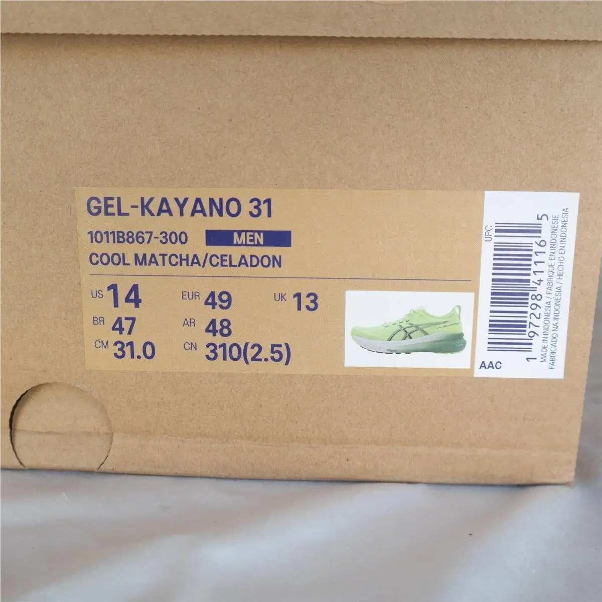 Asics shoes - Gel-Kayano 31 - Green 6