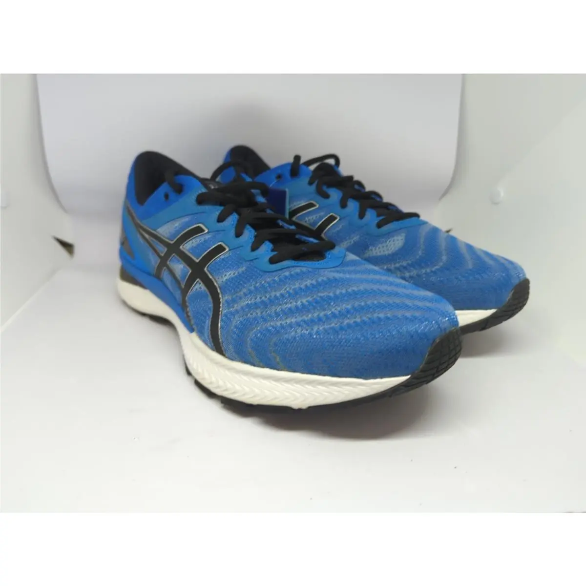 Asics Gel Nimbus 22 Mens Directoire Blue Black Sz 11.5 1011A680-405