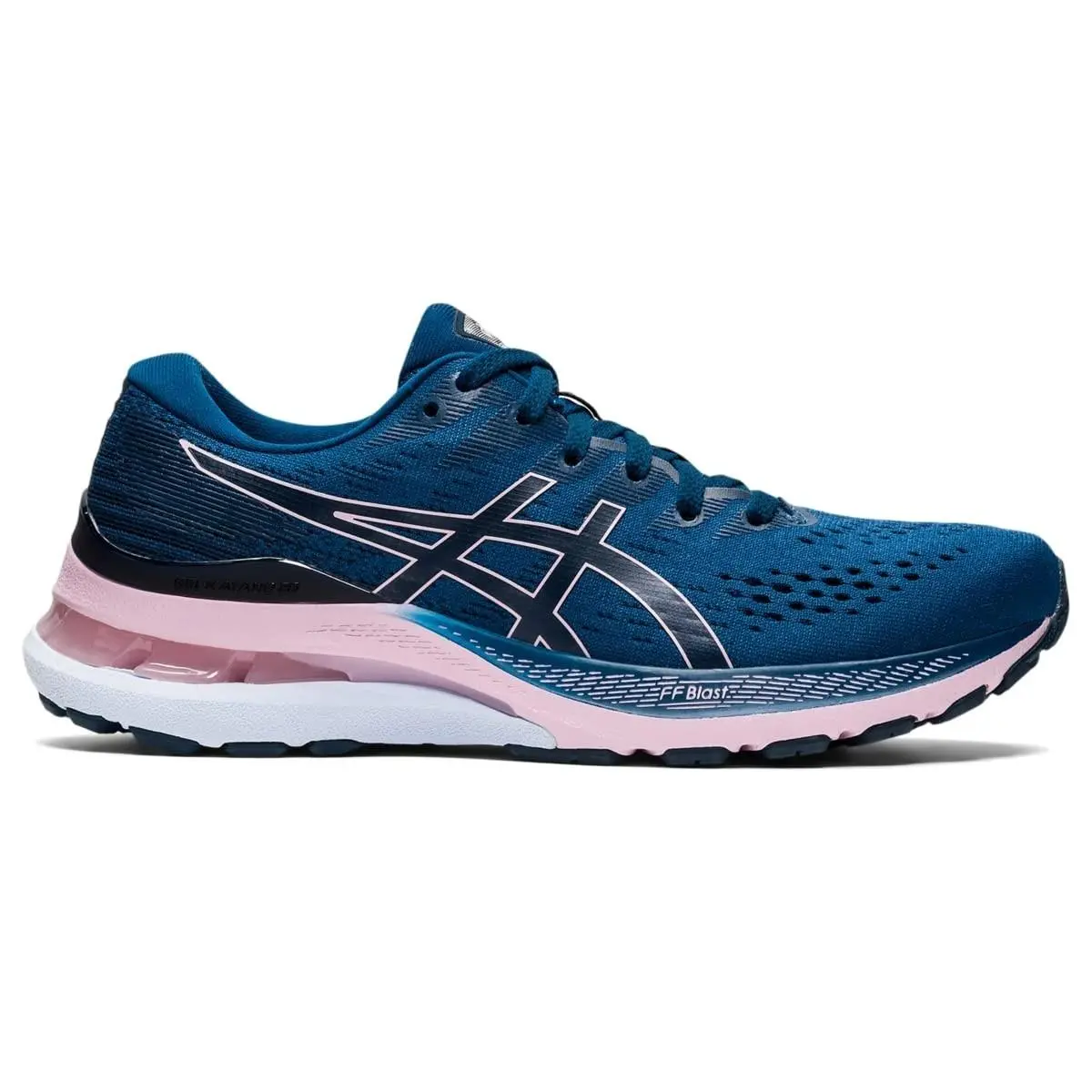 Asics Women`s Gel-kayano 28 Running Shoes 6 US Wide Mako Blue/barely Rose