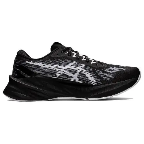 Asics Novablast 3 Mens Sz 8.5 Running Shoes Sneakers Black/white - Black