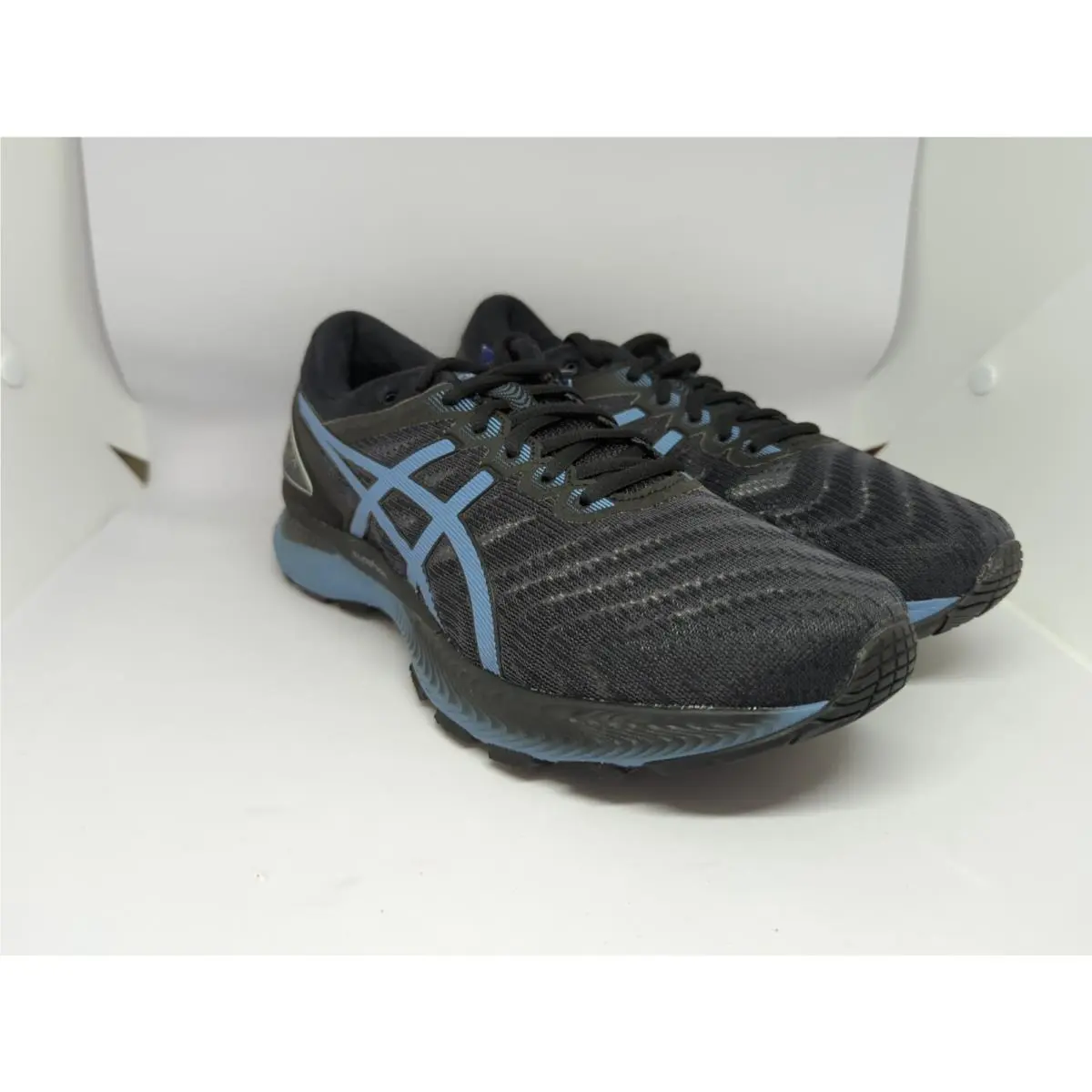 Asics Gel Nimbus 22 Mens Black Grey Floss Sz 7.5 1011A680-004