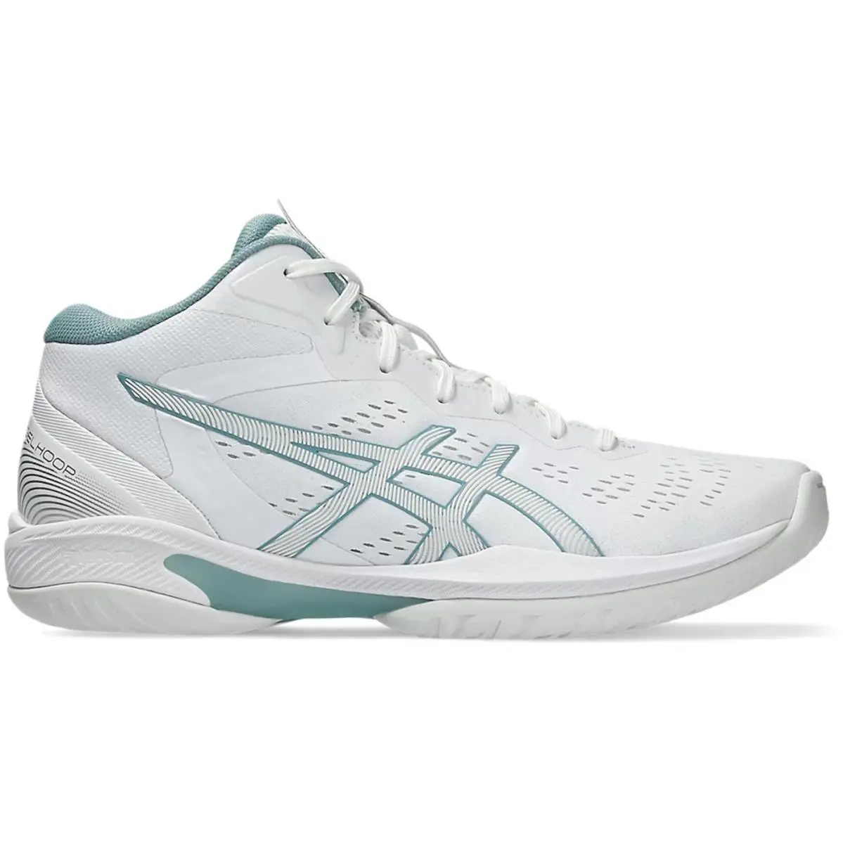Size 9.5 Asics Gelhoop V16 White Light Steel