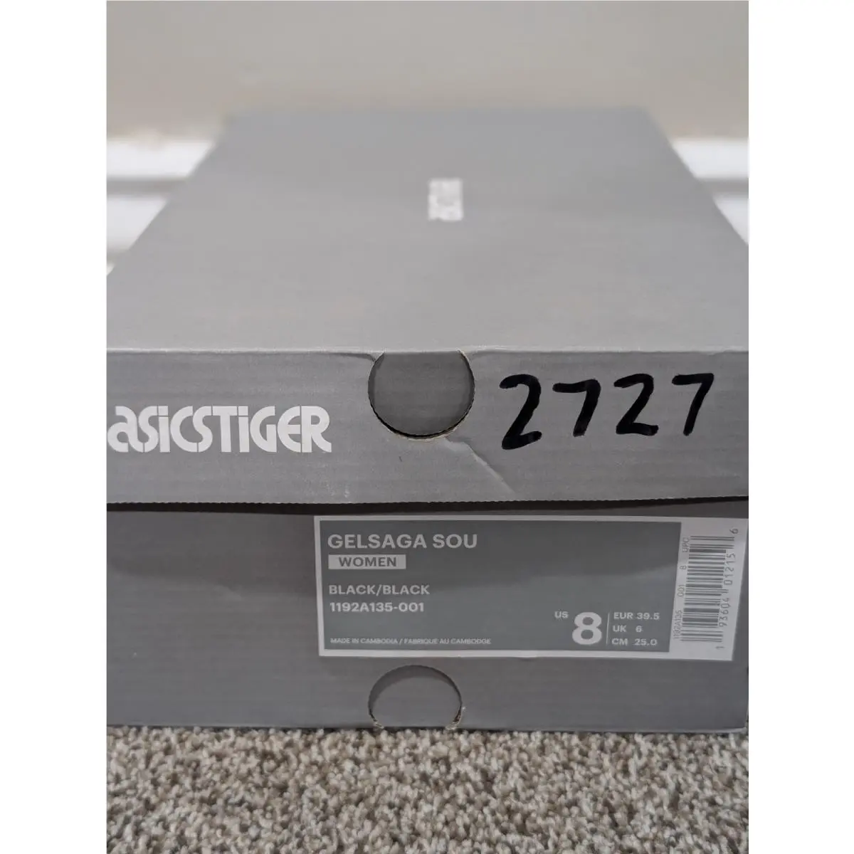 Asics shoes - Asicstiger	Gelsaga Sou - Sou - 1192A135-001 - Black 7