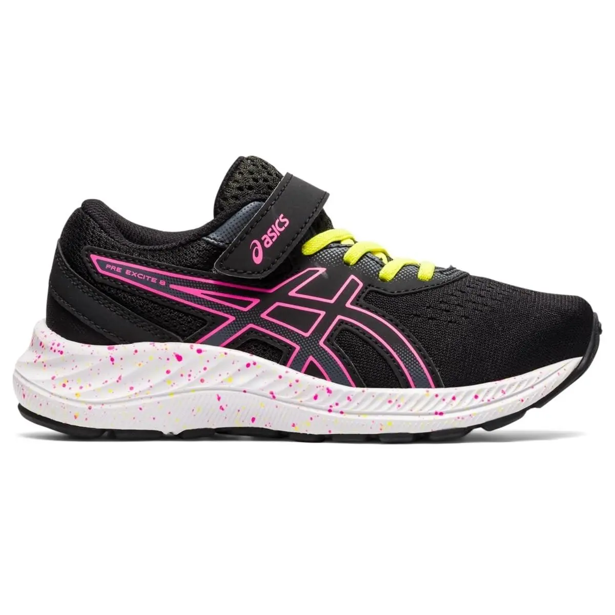 Asics Girl`s Gel-excite 7 PS Sneaker - Little Kid Black Pink US K10
