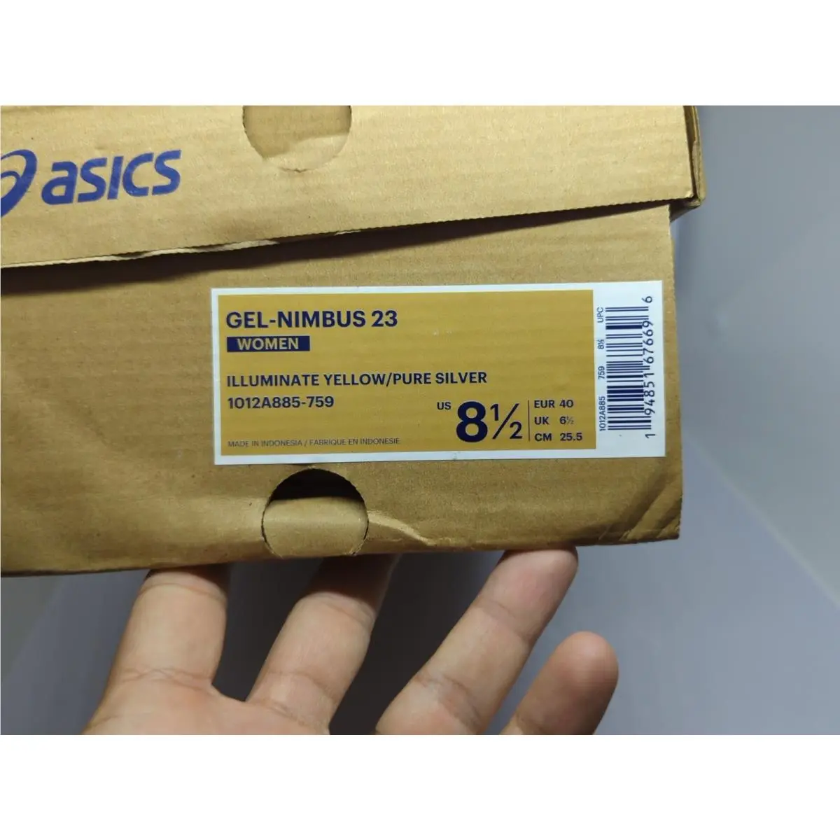 Asics shoes - 1012A885 - 1012A885-759 - Yellow (UPC: 194851676696) 8