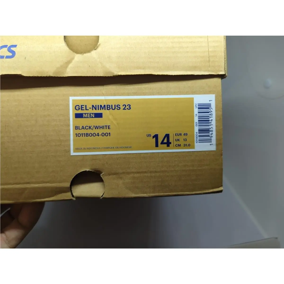 Asics shoes - ASICS Gel-Nimbus(R) 23 - 1011B004001 - Black/White 7