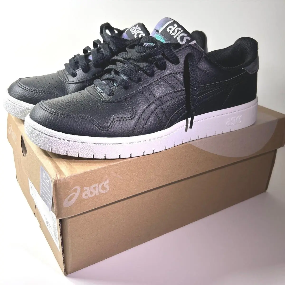 Asics Japan S Womens Sneakers Size 9 Black White Iridescent Low Top 1202A292