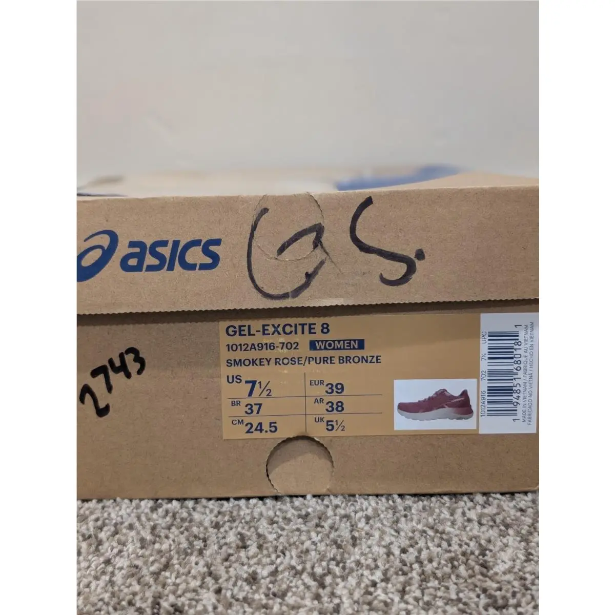 Asics shoes - Asics	Gel Excite 8 - Excite - 1012A916-702 - Pink 9