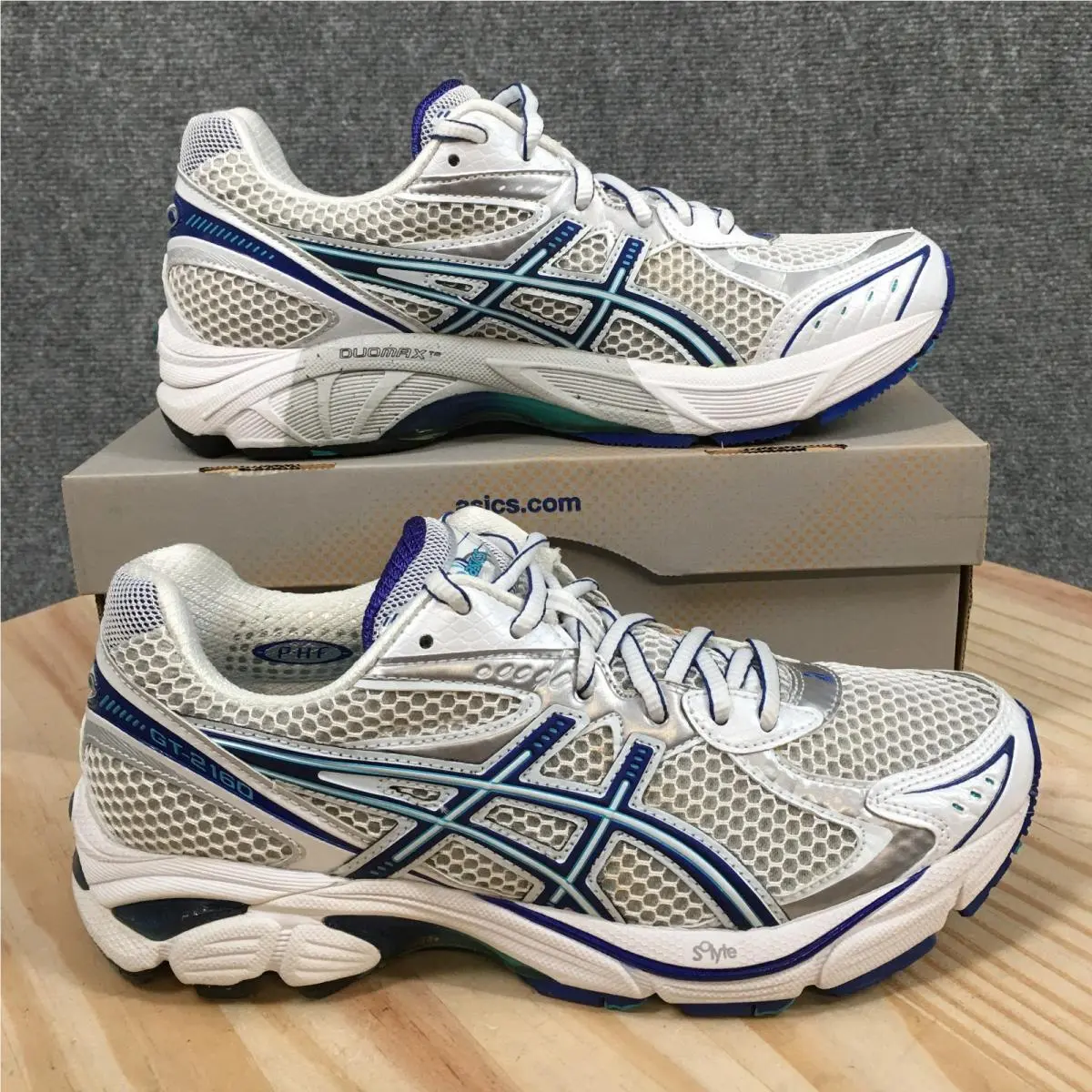 Asics Shoes Womens 8 Sneaker Multicolor Leather Lace Up Round Toe Low Top Casual