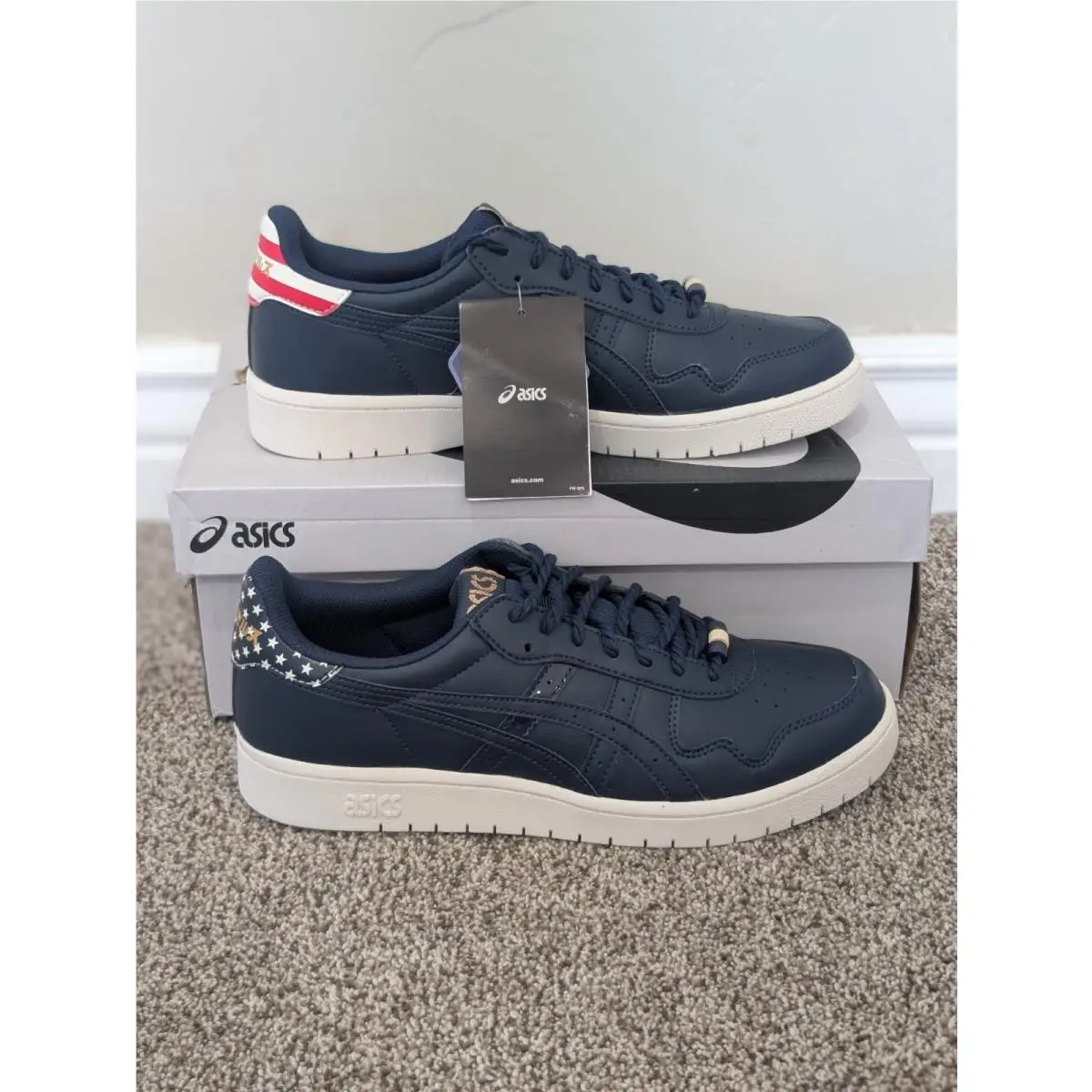 Size 9 Men`s Asics Japan S Navy Usa 1191A354-406 Lace Up Low Top Sneakers