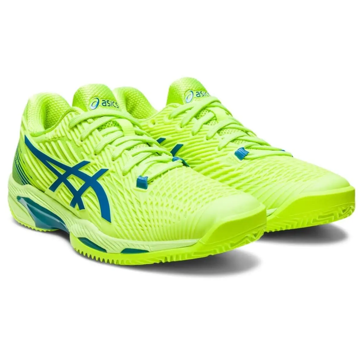Asics Women Solution Speed FF 2 Tennis Shoes Hazard Green/ Reborn Blue 8.5 B M