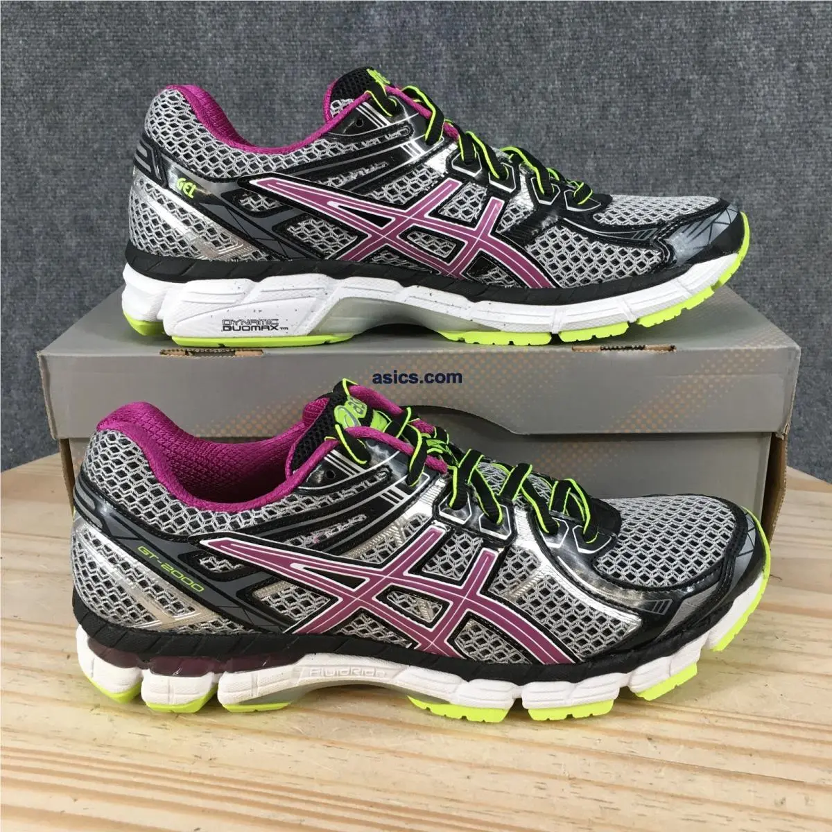 Asics GT-2000 Shoes Womens 10.5 AA Running Sneakers T3Q6N Gray Multicolor