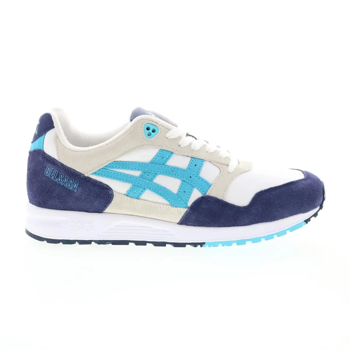 Asics Gel-saga 1193A095-103 Mens White Suede Lifestyle Sneakers Shoes 9
