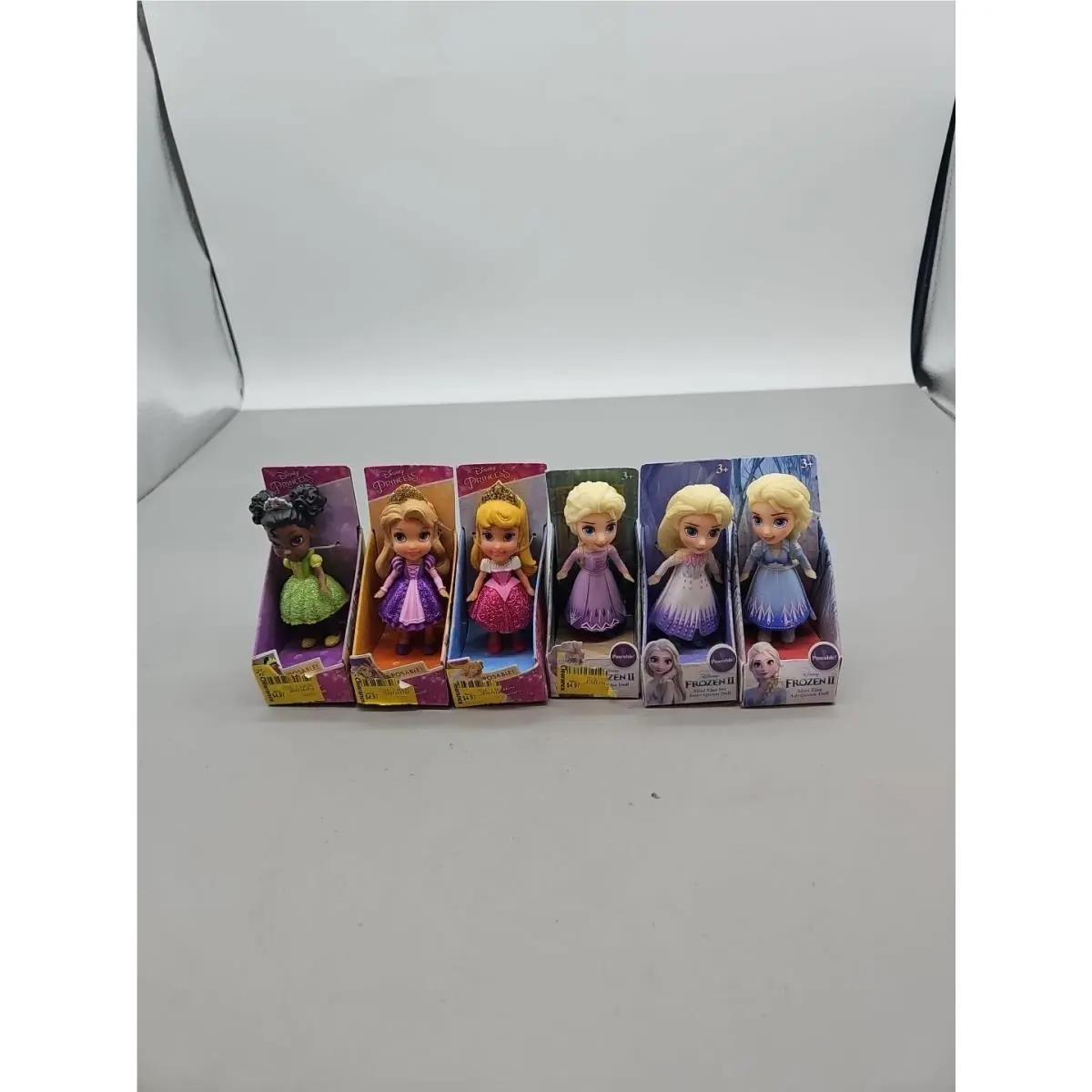 Disney Princess Mini Toddlerlot Of 6 Poseable Figures 3 Jakks