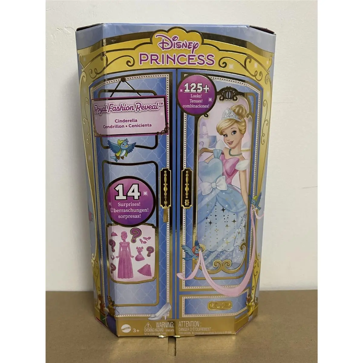 Mattel Disney Cinderella Fashion Doll with 12 Secret Fashion Accessories