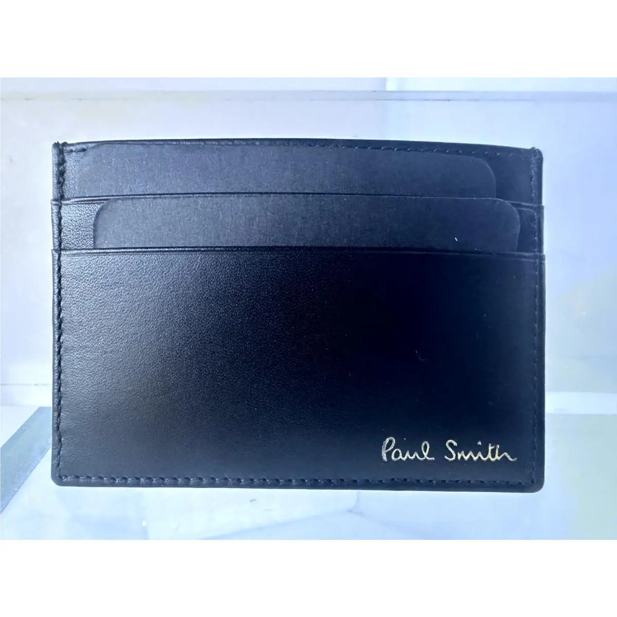 Paul Smith Men`s Wallet CC Card Holder Black Leather