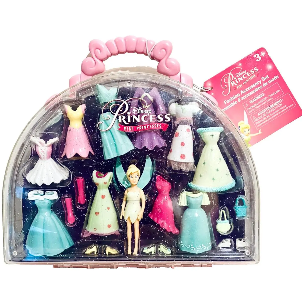 Disney Store Disney Mini Princess Tinker Bell Snap On Fashion Accessory Doll Set