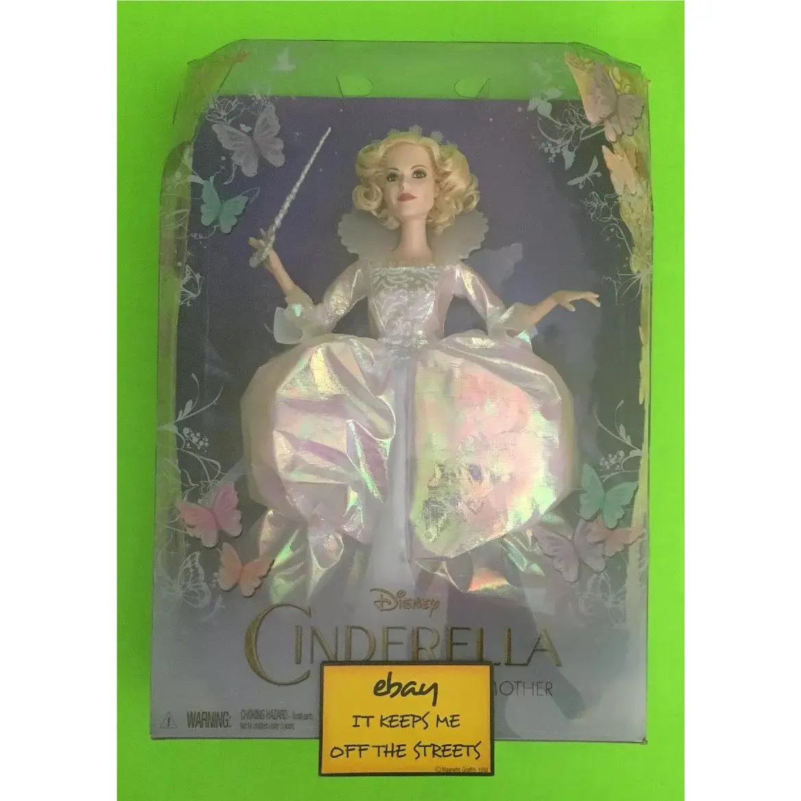 Very Rare - 2014 Disney Cinderella Fairy Godmother Barbie Doll Collectible