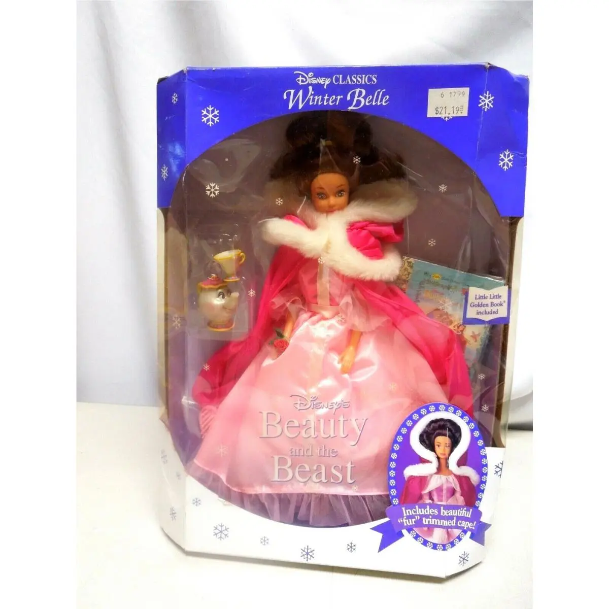 Disney Classics Beauty The Beast Winter Belle Doll Box