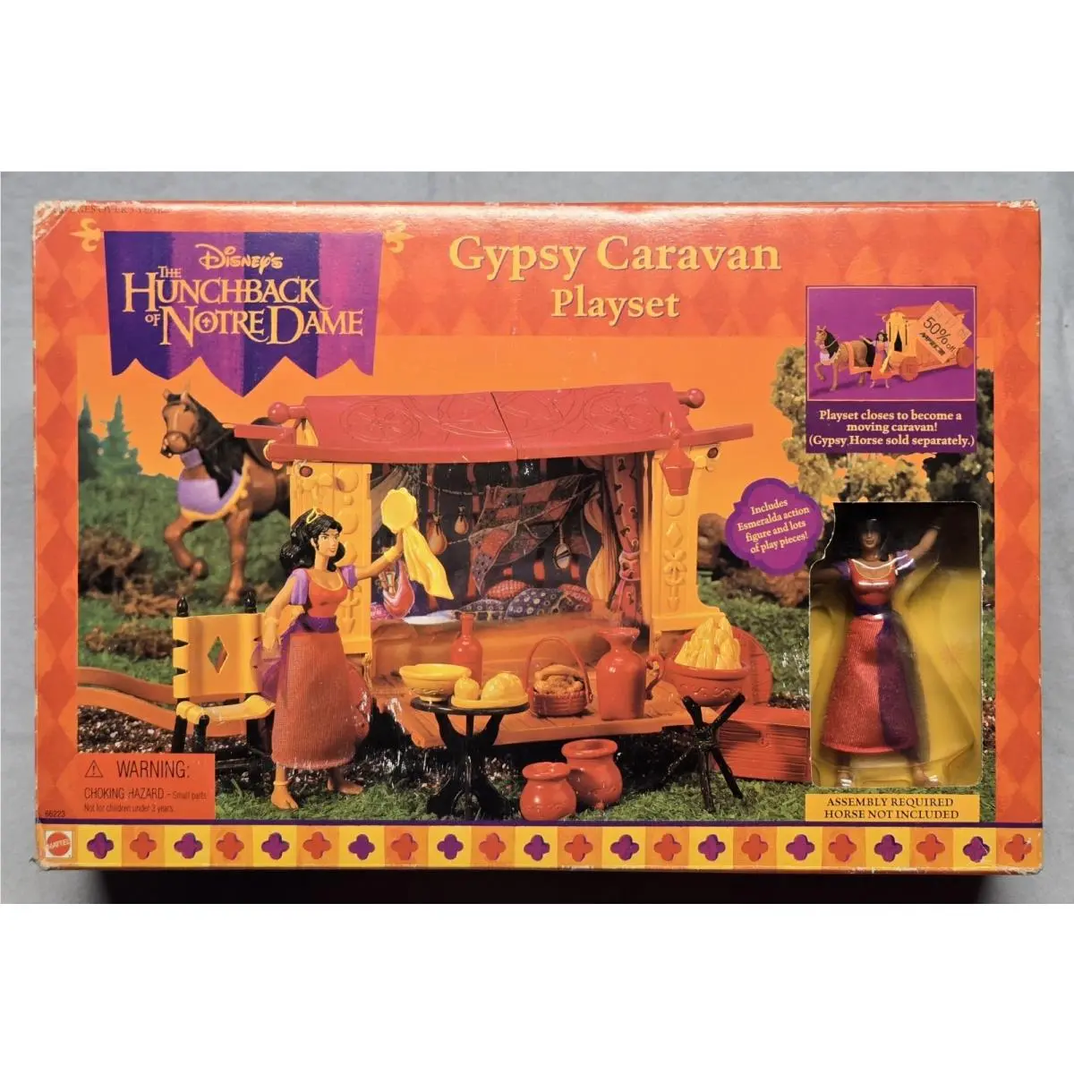 Esmerelda Gypsy Caravan Playset The Hunchback of Notre Dame Disney Mattel 1995