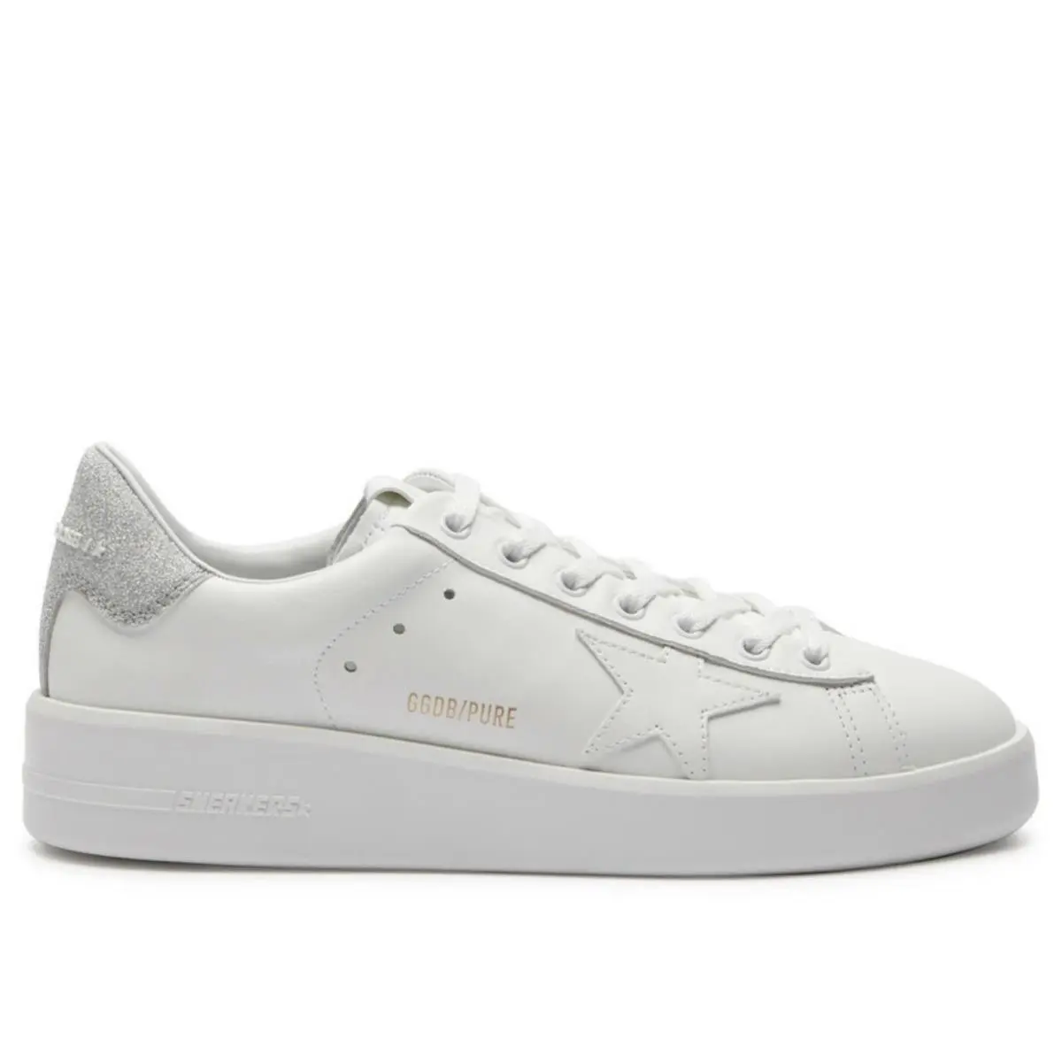 Golden Goose Purestar White Leather Low Top Sneaker Size US 8/ Eur 38