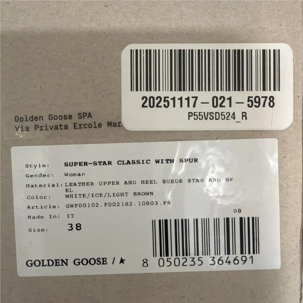 Golden Goose shoes - Golden Goos Super Star - Golden Goos Super Star - White (UPC: 8050235364691) 9