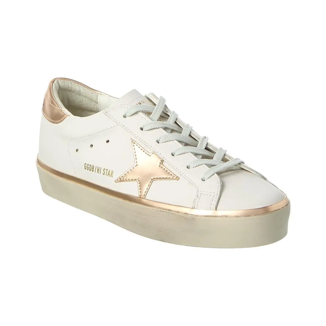 Golden Goose Hi Star Leather Sneaker Women`s White 40