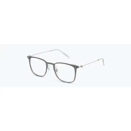 Montblanc MB0356O 010 Gray Silver Optical Eyeglasses Frame Square Men’s Luxury