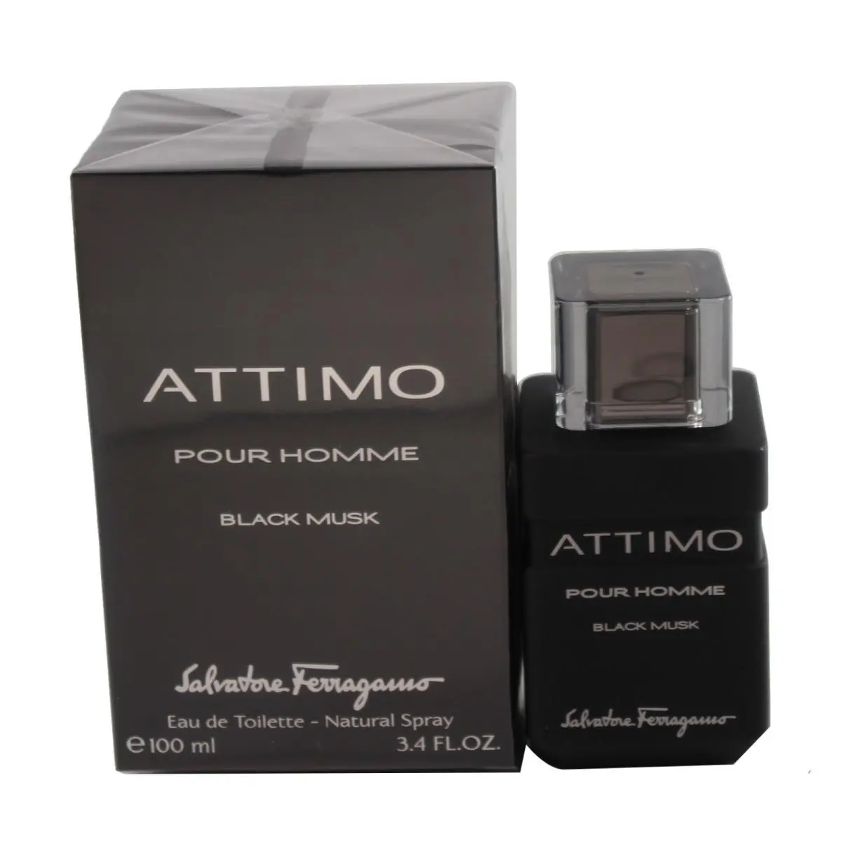Attimo Pour Homme Black Musk By Salvatore Ferragamo 3.4oz. Edt Spray
