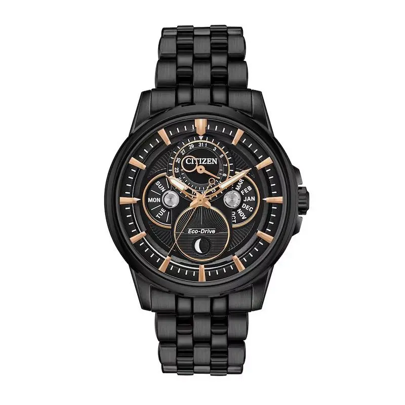 Citizen Calendrier Eco-drive Moonphase Watch BU0057-54E Black Pvd
