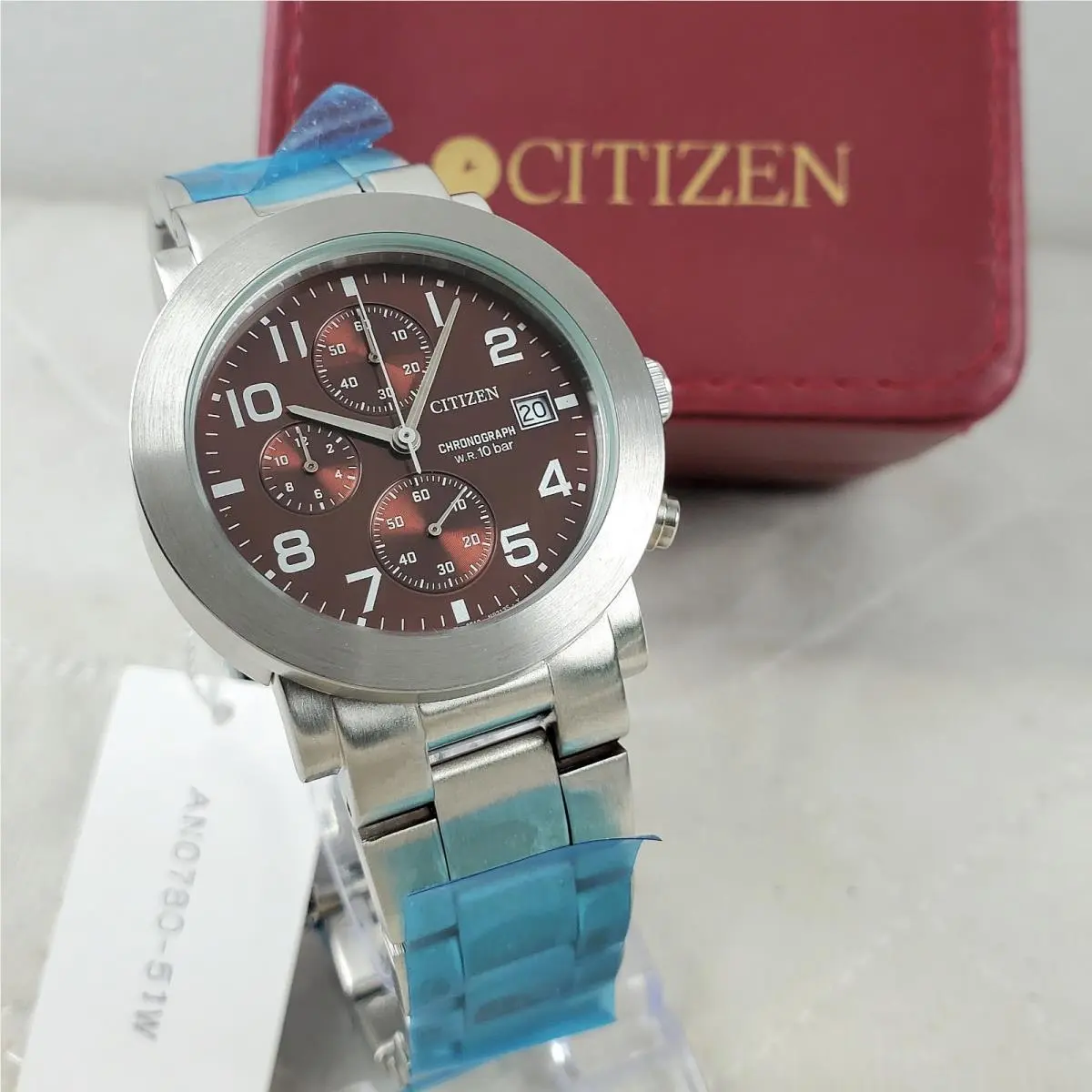Citizen Alterna Oxy D510-S75438 Chronograph Brown Date Men`s Watch