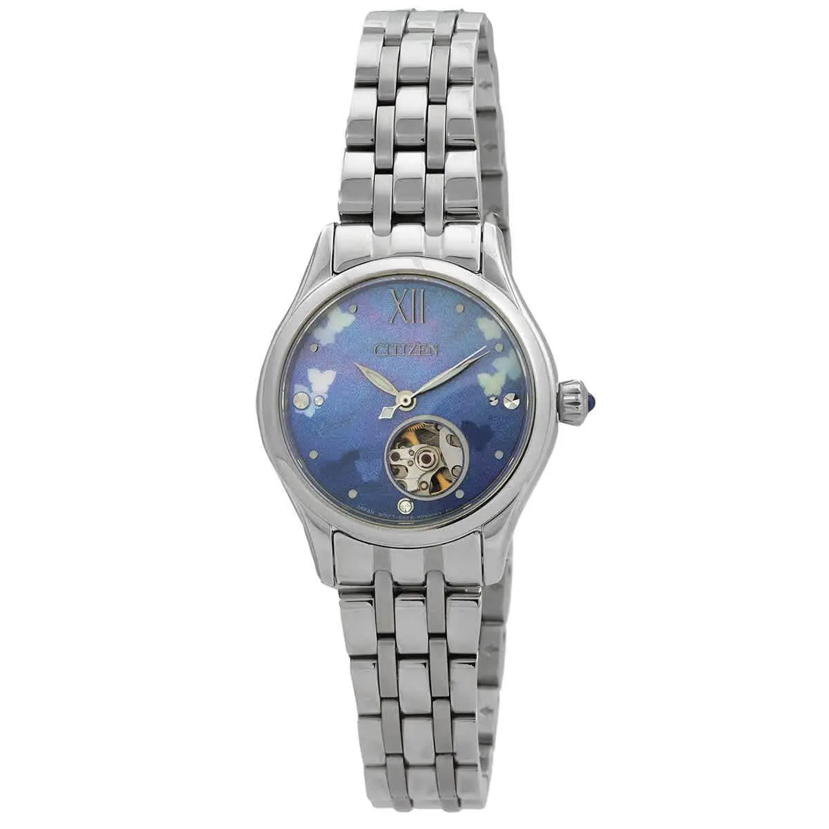 Citizen Luna Automatic Blue Dial Ladies Watch PR1040-88N