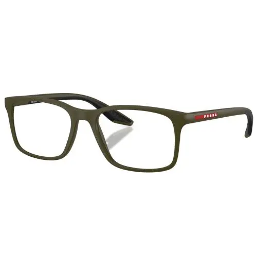 Prada Linea Rossa PS 08RV 15X1O1 52 Matte Green Men`s 52 mm Eyeglasses