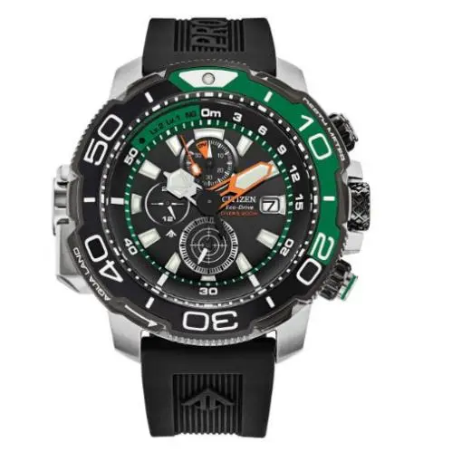 Citizen Eco-drive Men`s Promaster Aqualand Green/black Bezel – BJ2168-01E