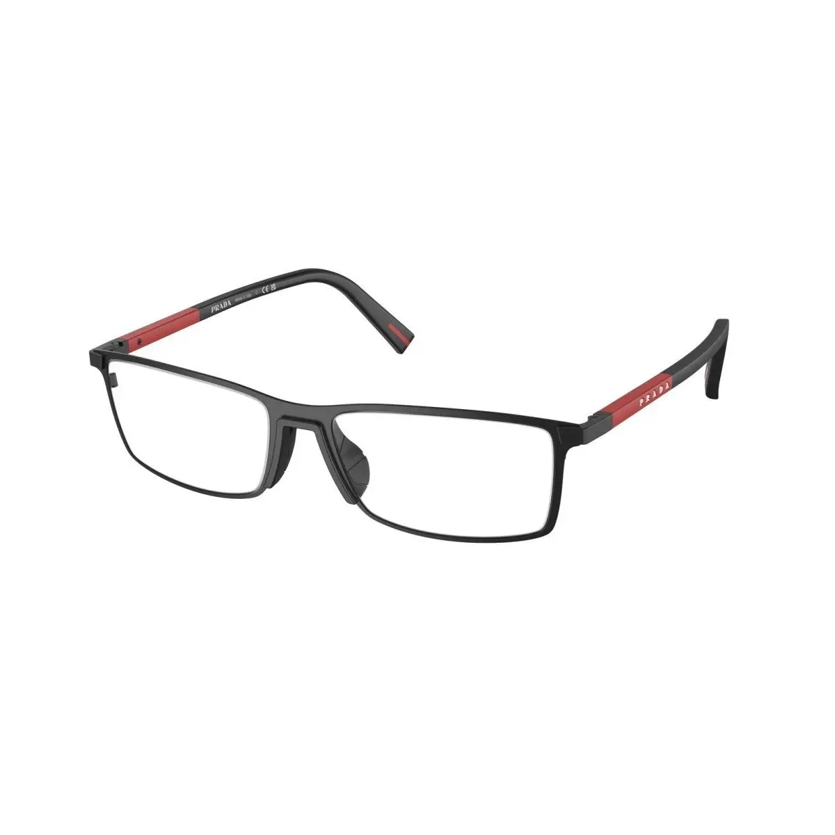 Prada Linea Rossa PS 53QV 1BO1O1 55 Black Matte 1BO1O1 Eyeglasses Optical Frame