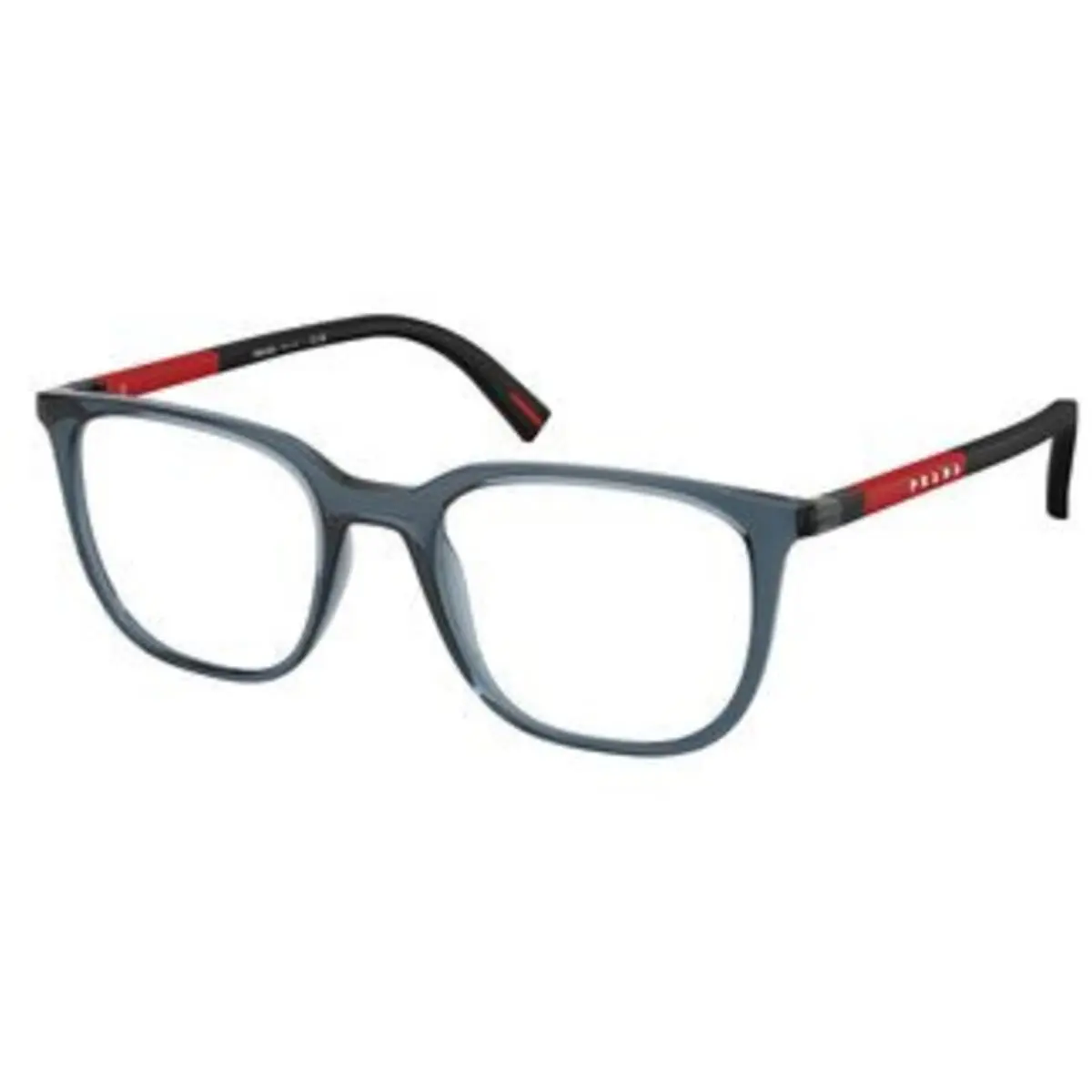 Prada Linea Rossa PS 04 RV Transparent Blue Demo Lens CZH1O1 Eyeglasses