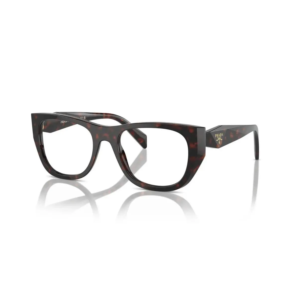 Prada PR A18V 17N1O1 52 Brown Tortoise Women`s 52 mm Eyeglasses Optical Frame
