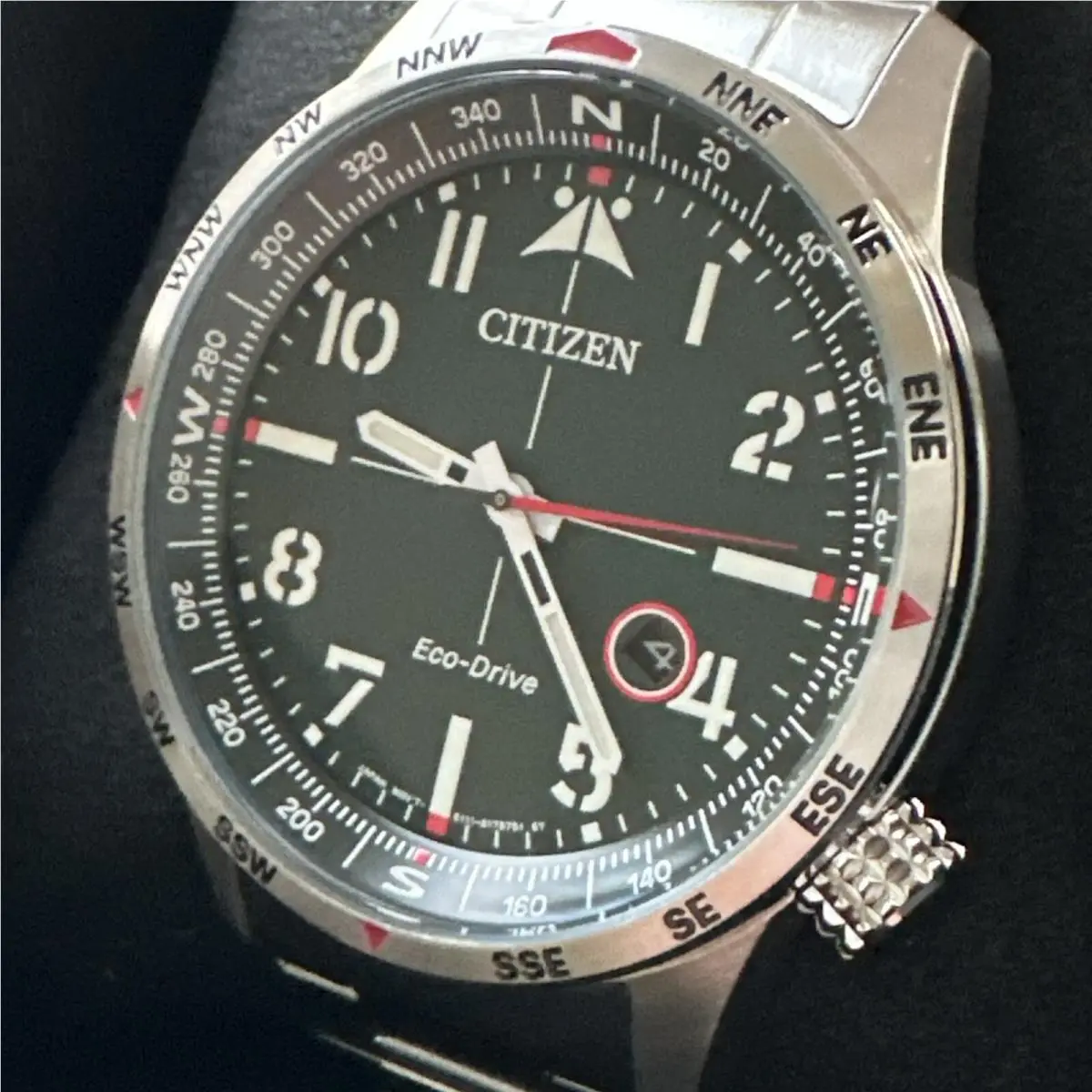 Citizen Eco-drive Avion Stainless Steel Men`s Watch BM7551-50X X