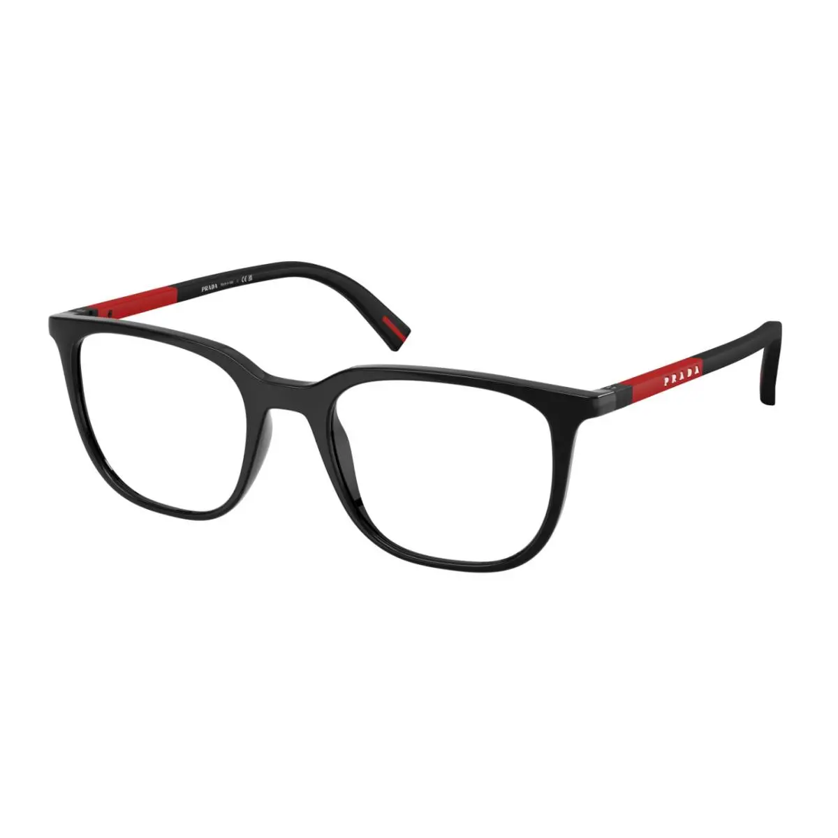 Prada Linea Rossa PS 04RV 1AB1O1 Black Men`s 48 mm Eyeglasses