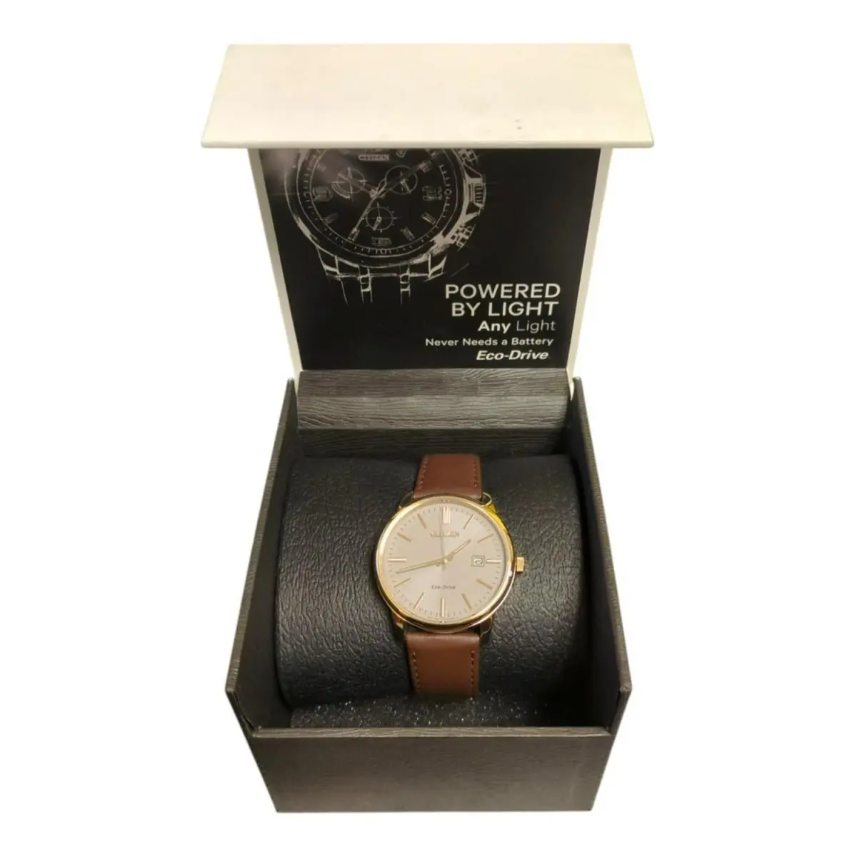 Citizen Eco Drive Dress Classic Watch with Leather Strap 40mm BM7593-09X