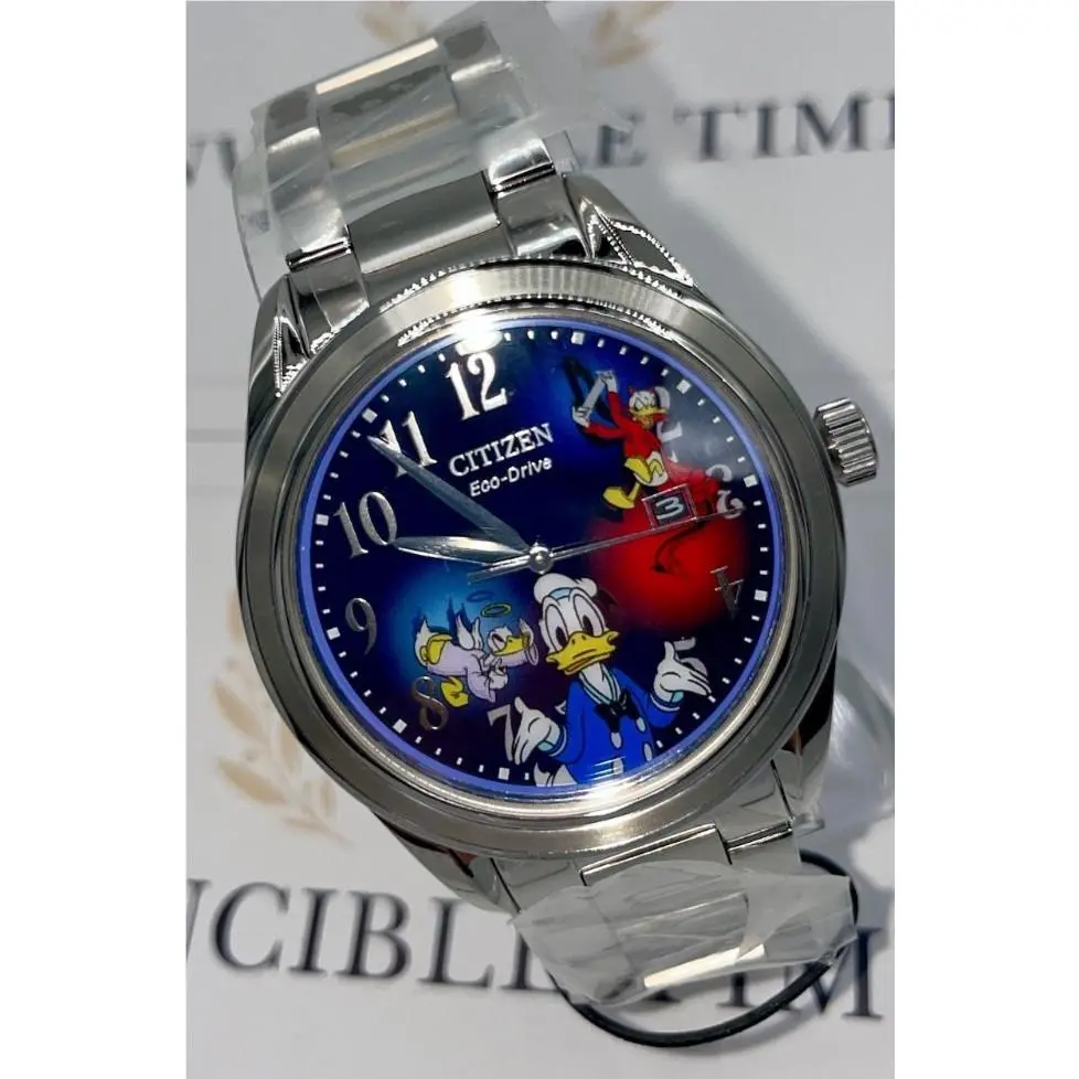 Citizen Men`s Eco Drive Disney Feisty Donald Duck 90th Anniversary Limited 1 934