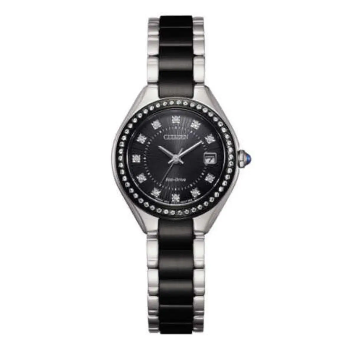 Citizen Ladies EW2559-51E Silhouette Crystal Accented Two-tone SS Watch