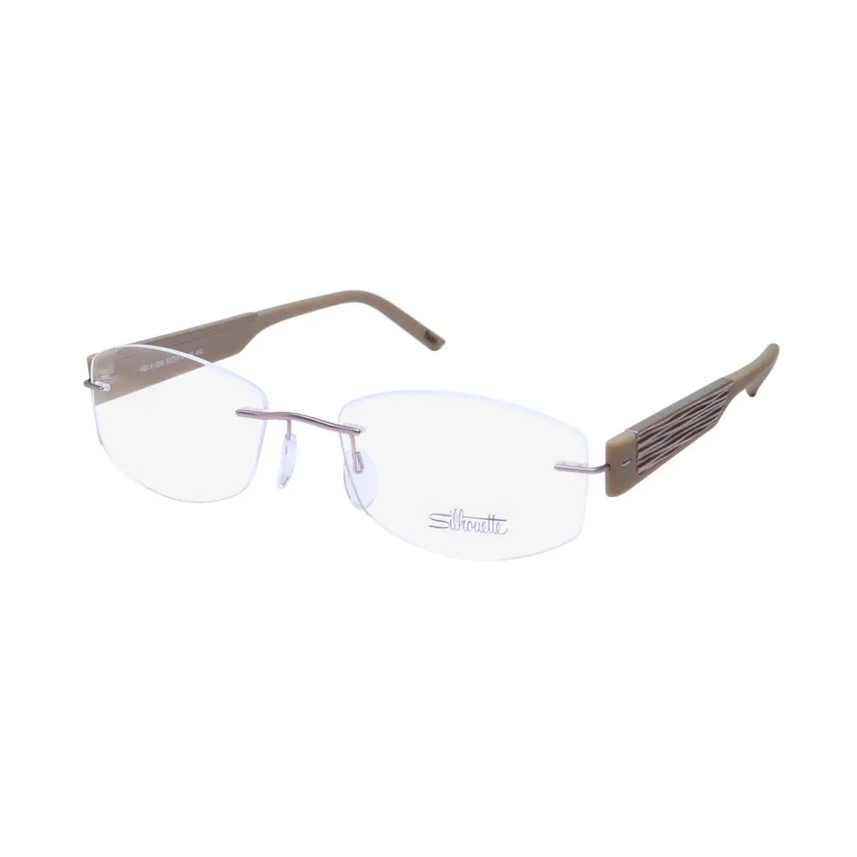Silhouette 4451/41 Eyewear Austria Gray 6050 Rimless Rectangular 52-17-140